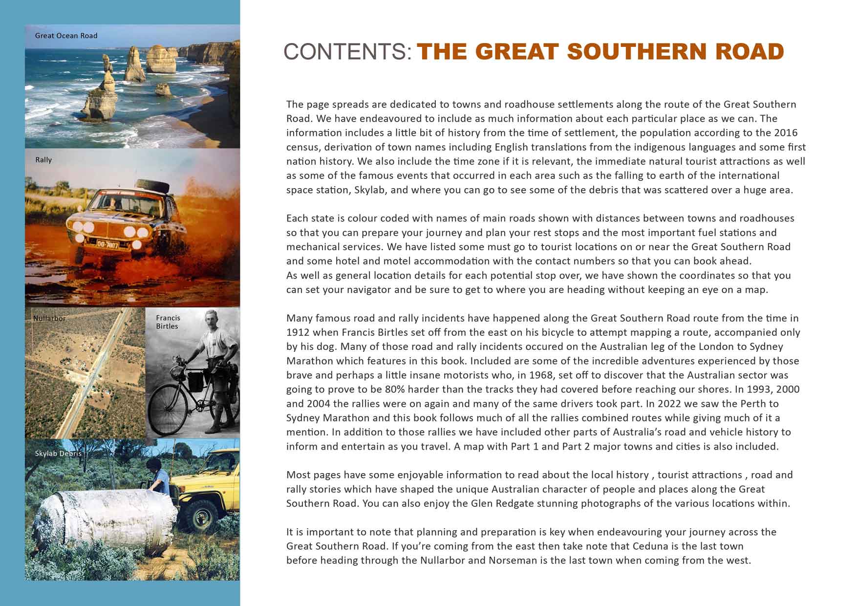 Great Southern Road - Contents